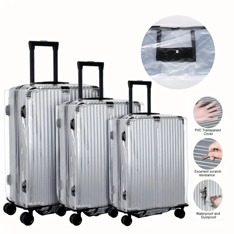 Luggage Protective Cover Transparent - Protezione per valigia in PVC da