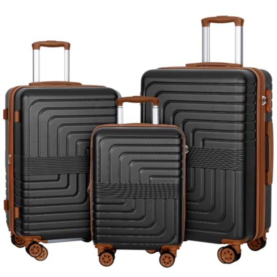Expandable Hard Shell Luggage Set - Set di 3 Valigie Espandibili 20/24/28
