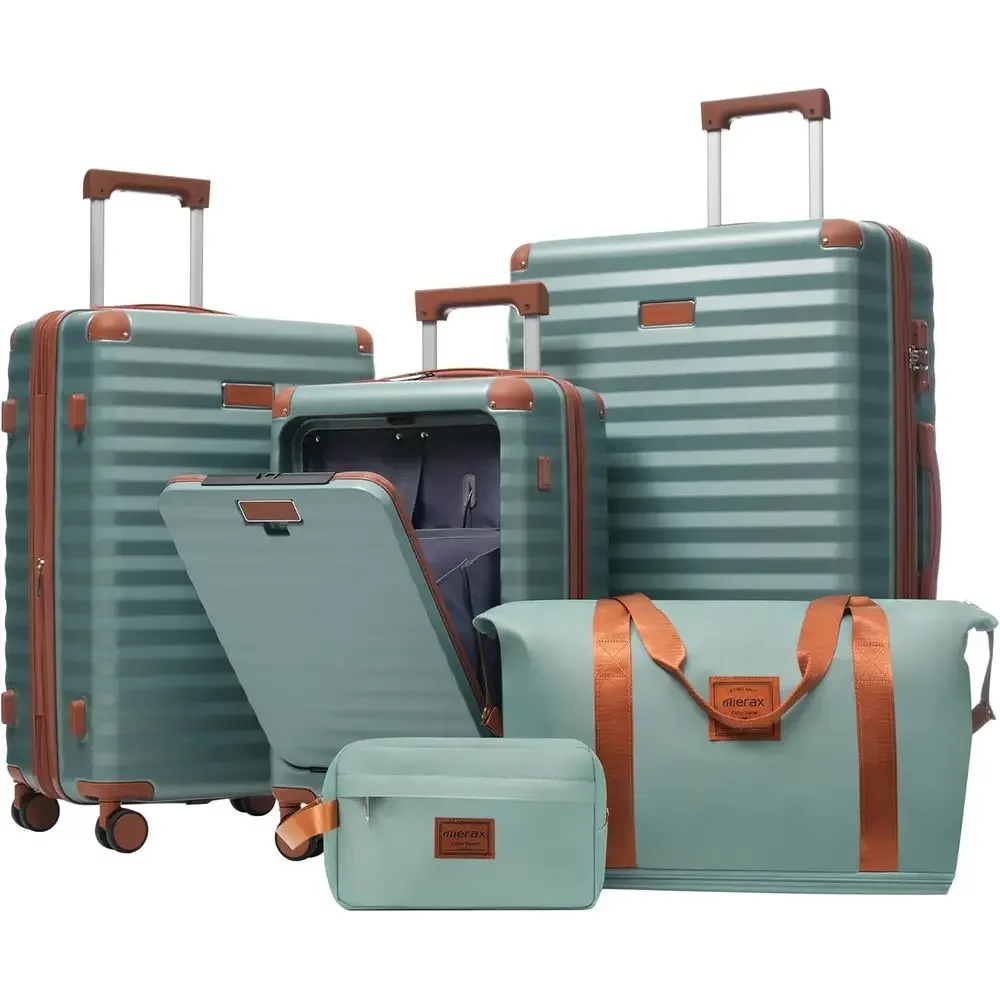 Expandable Hard Shell Luggage Set - Set di 5 Valigie Espandibili con