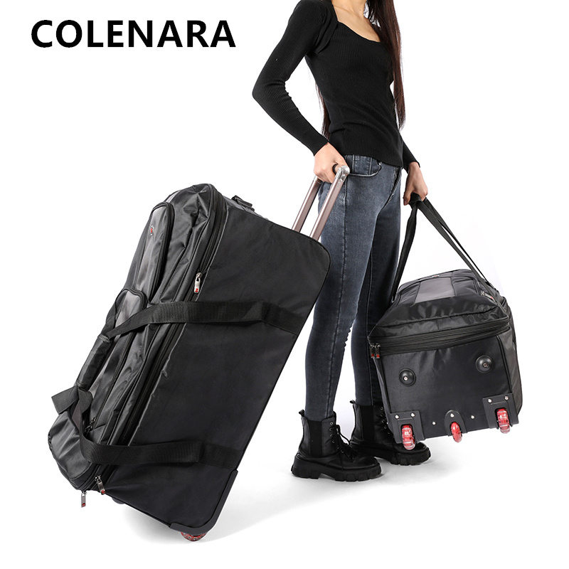Foldable Rolling Luggage Bag - COLENARA Borsa Trolley Grande Capacità, Borsa