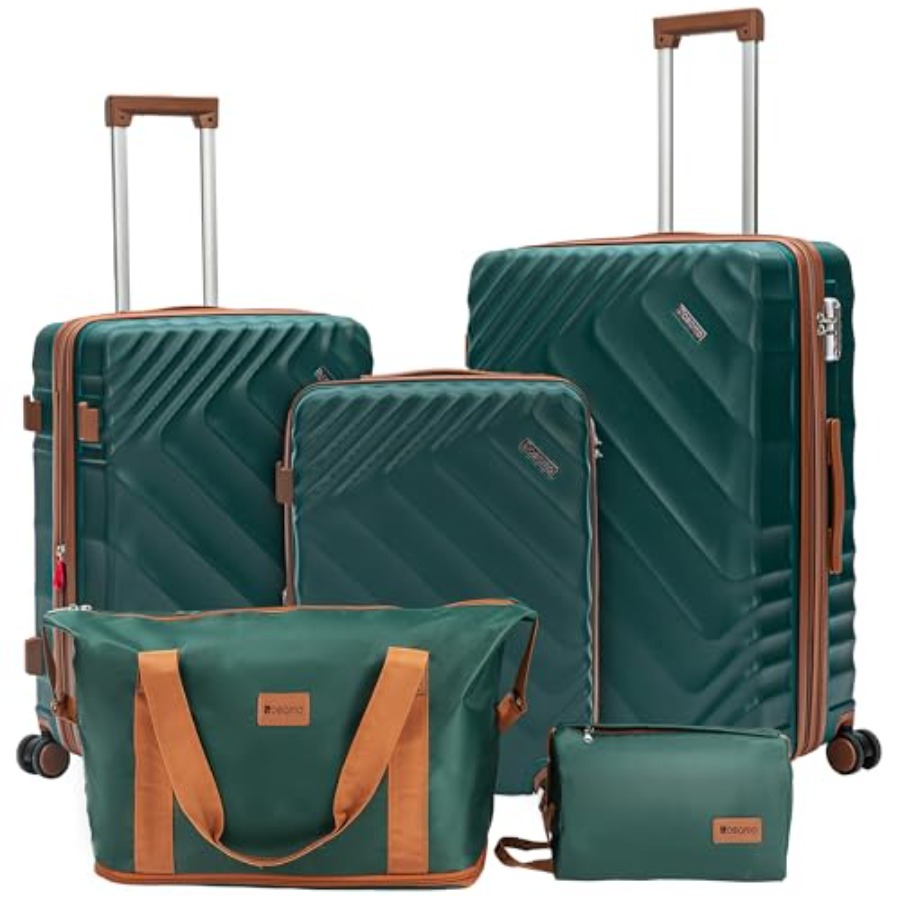 Expandable Hard Shell Luggage Set - Set di 5 Valigie Espandibili a