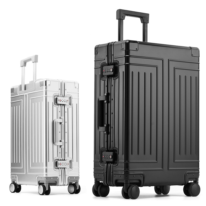 Spinner Wheel Rolling Suitcase 20 Inch - Valigia in Alluminio 20/24/26/28 Pollici, Trolley