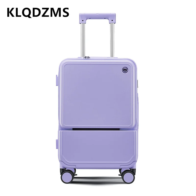 KLQDZMS Valigia con telaio in  - Front Opening Laptop Luggage 24 Inch recensione e prezzo