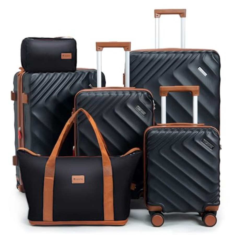 Set di 6 Valigie Espandibili a - Expandable Hard Shell Luggage Set recensione e prezzo