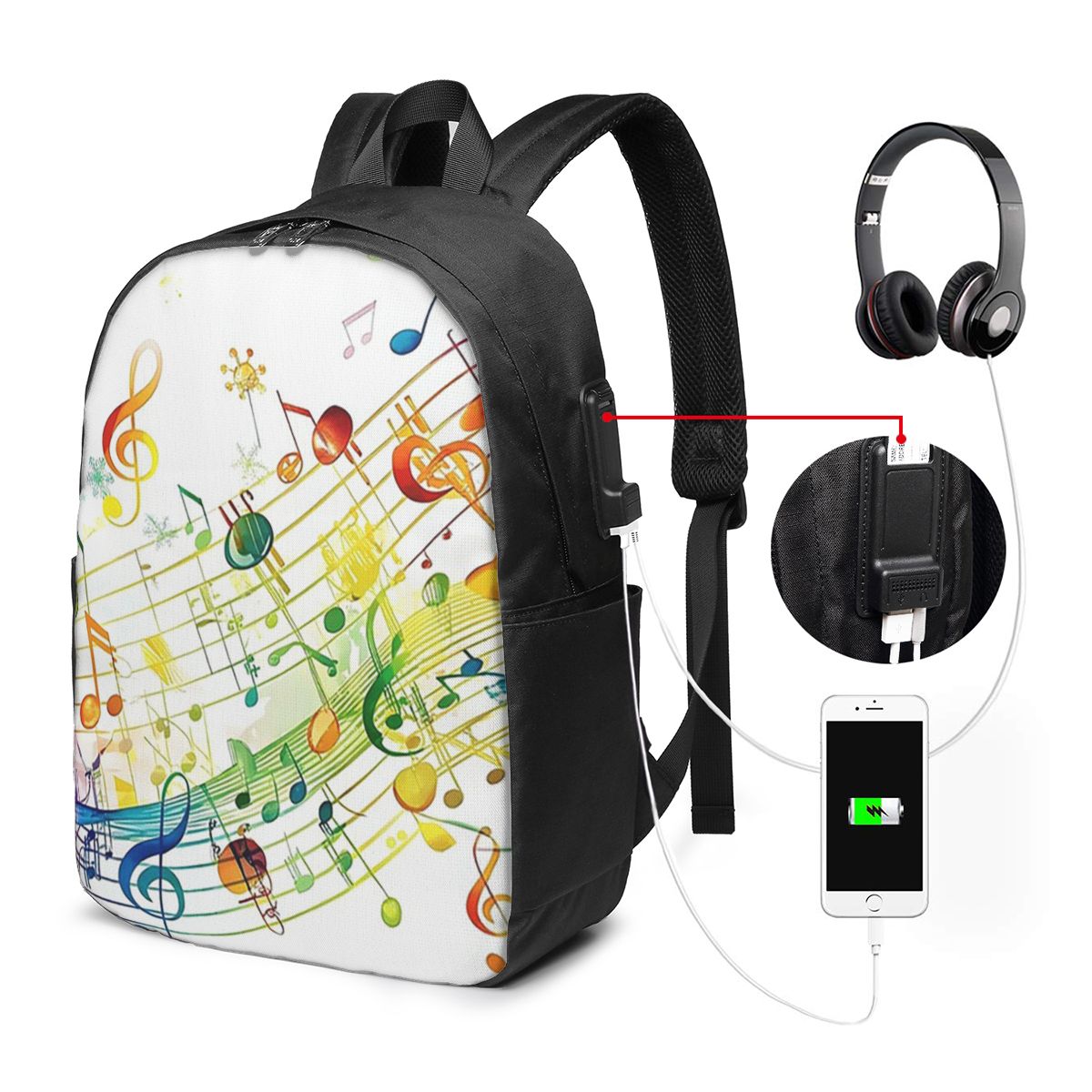 Tasti di pianoforte astratti c - Backpacks recensione e prezzo