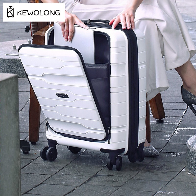 Valigia da viaggio con apertur - Cabin Size Lightweight Travel Trolley recensione e prezzo