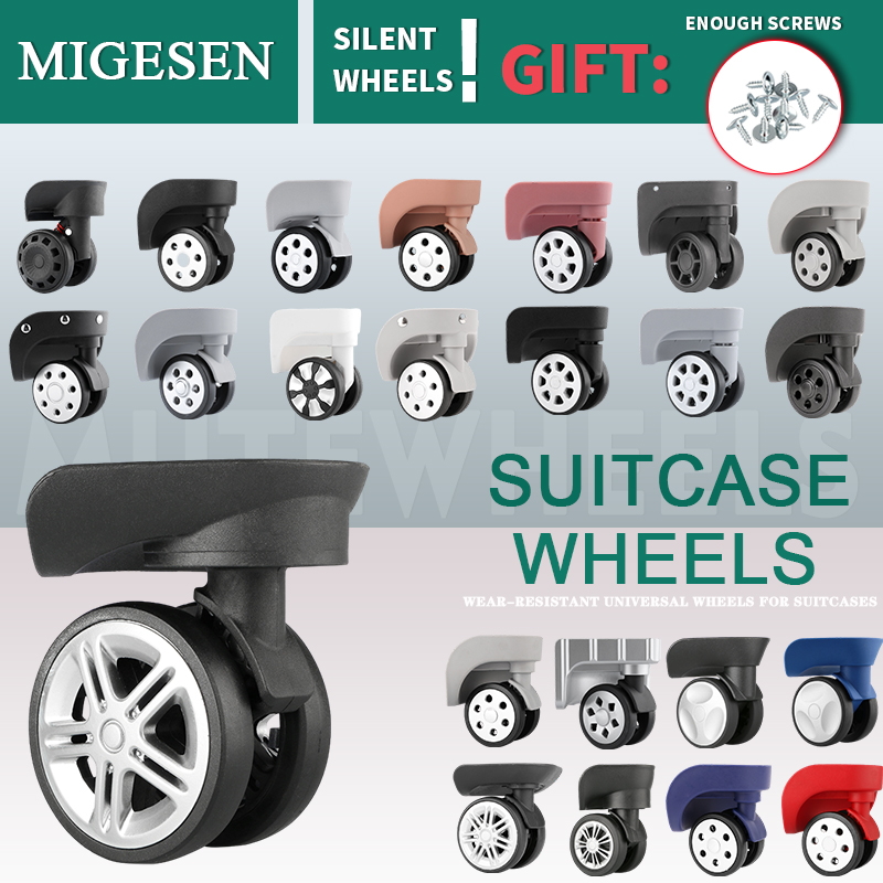 1 paio di ruote per bagagli un - Silent Replacement Luggage Wheels recensione e prezzo