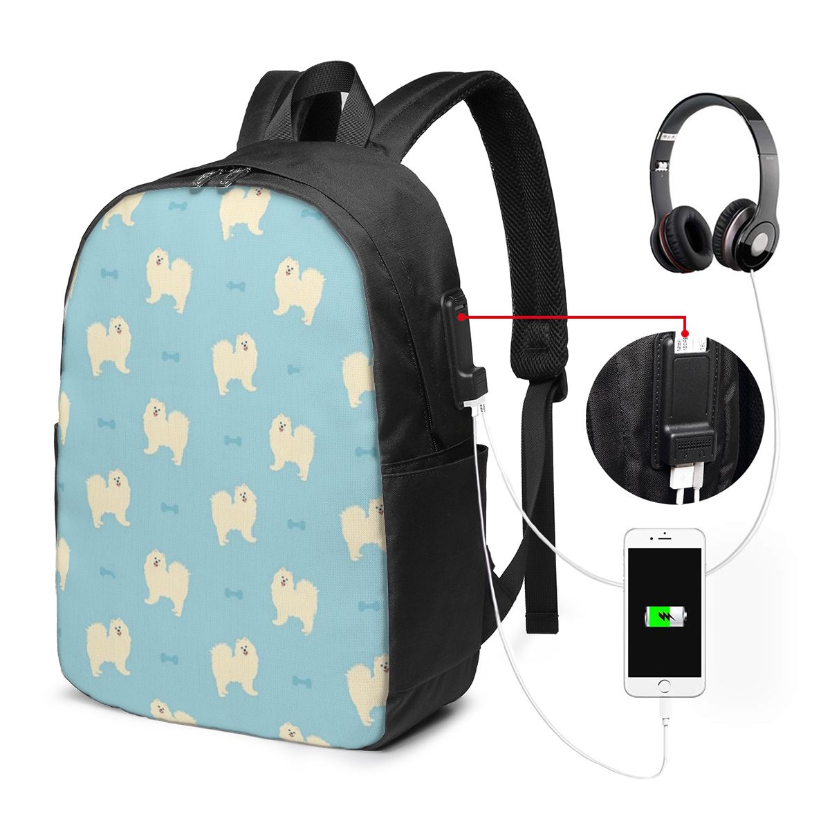 Zaino per cani Samoyed, borsa  - Backpacks recensione e prezzo