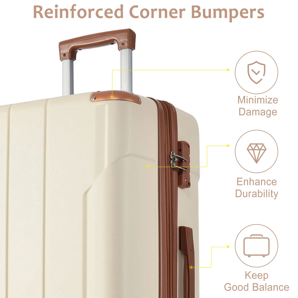 Set di Valigie Rigide in ABS 2 - Expandable Hard Shell Luggage Set recensione e prezzo