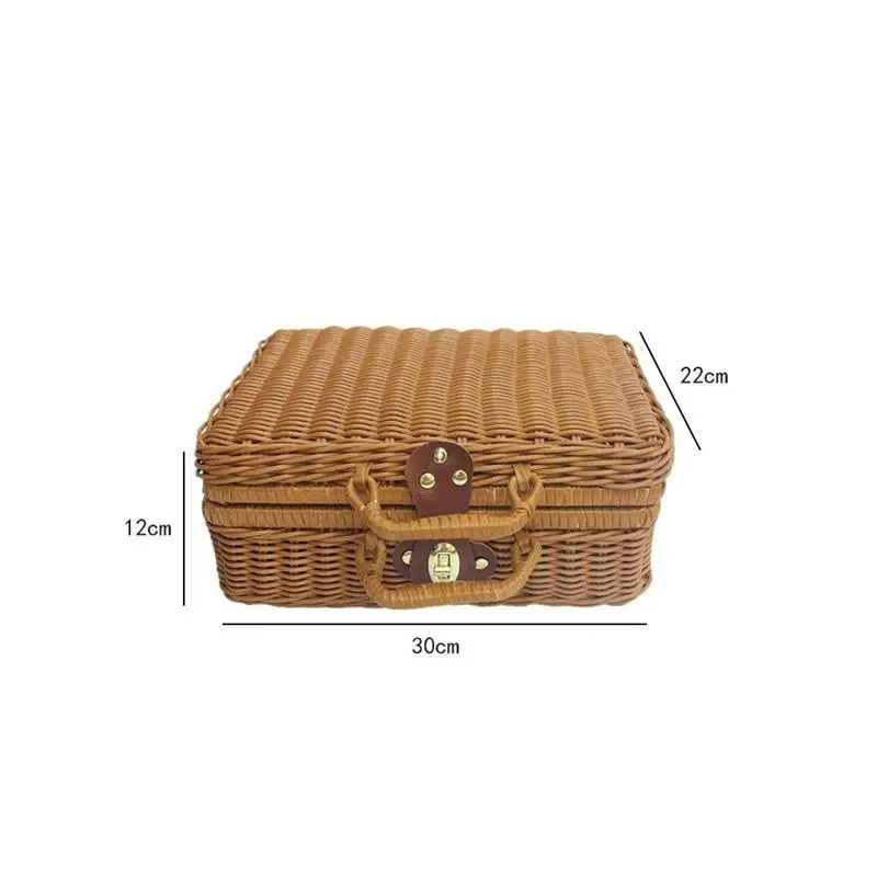 Cestino in Rattan valigia in v - Retro Vintage Trunk Suitcase recensione e prezzo