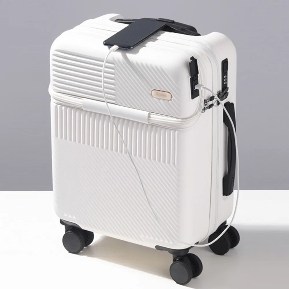 Trolley con coperchio aperto a - Front Opening Laptop Luggage 24 Inch recensione e prezzo