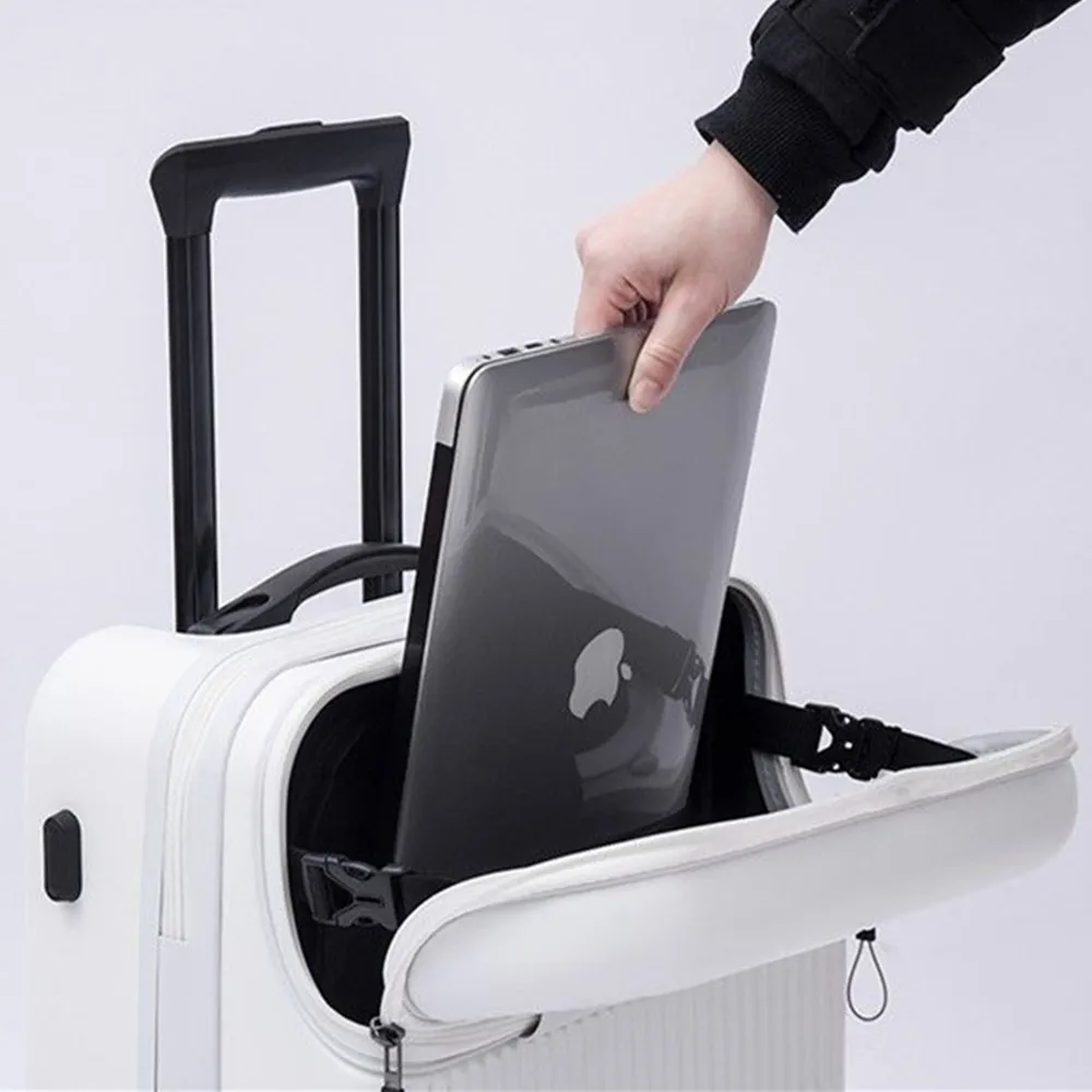 Trolley con coperchio aperto a - Front Opening Laptop Luggage 24 Inch recensione e prezzo
