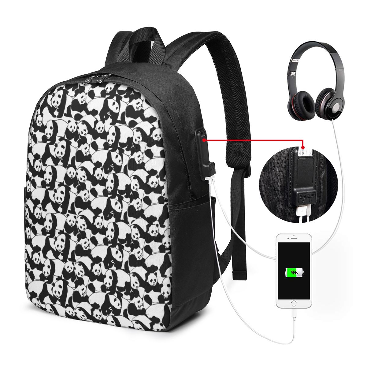 Zaino con motivo panda, borsa  - Backpacks recensione e prezzo