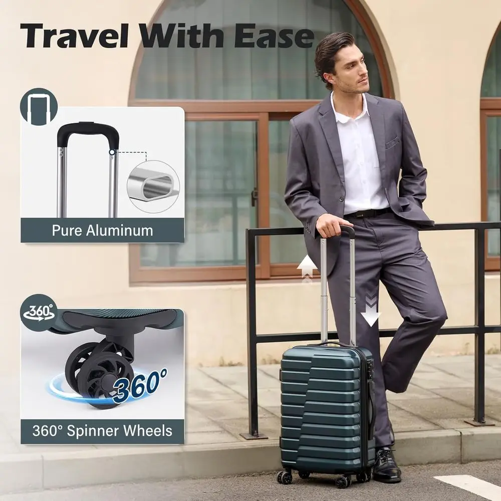 Set di 3 Valigie Rigide con Ru - Expandable Hard Shell Luggage Set recensione e prezzo